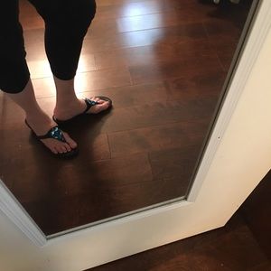 White House Black Market Jeweled Wedge Thong 9